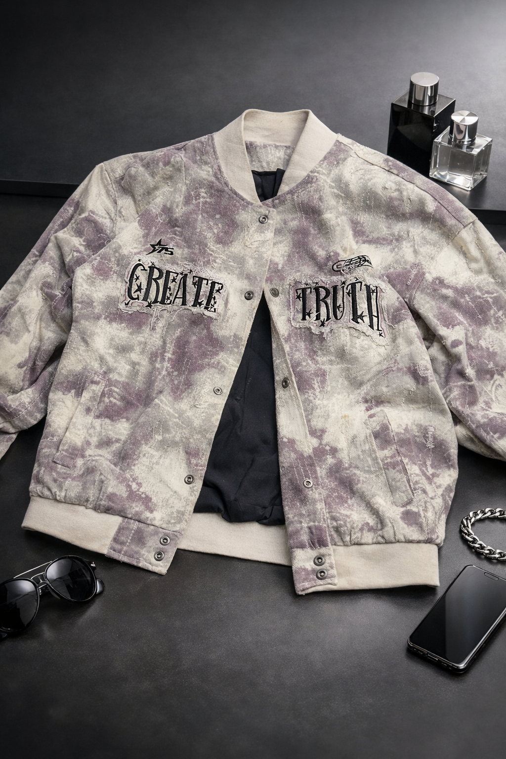 Vintage Streetwear Snap Button Jacket