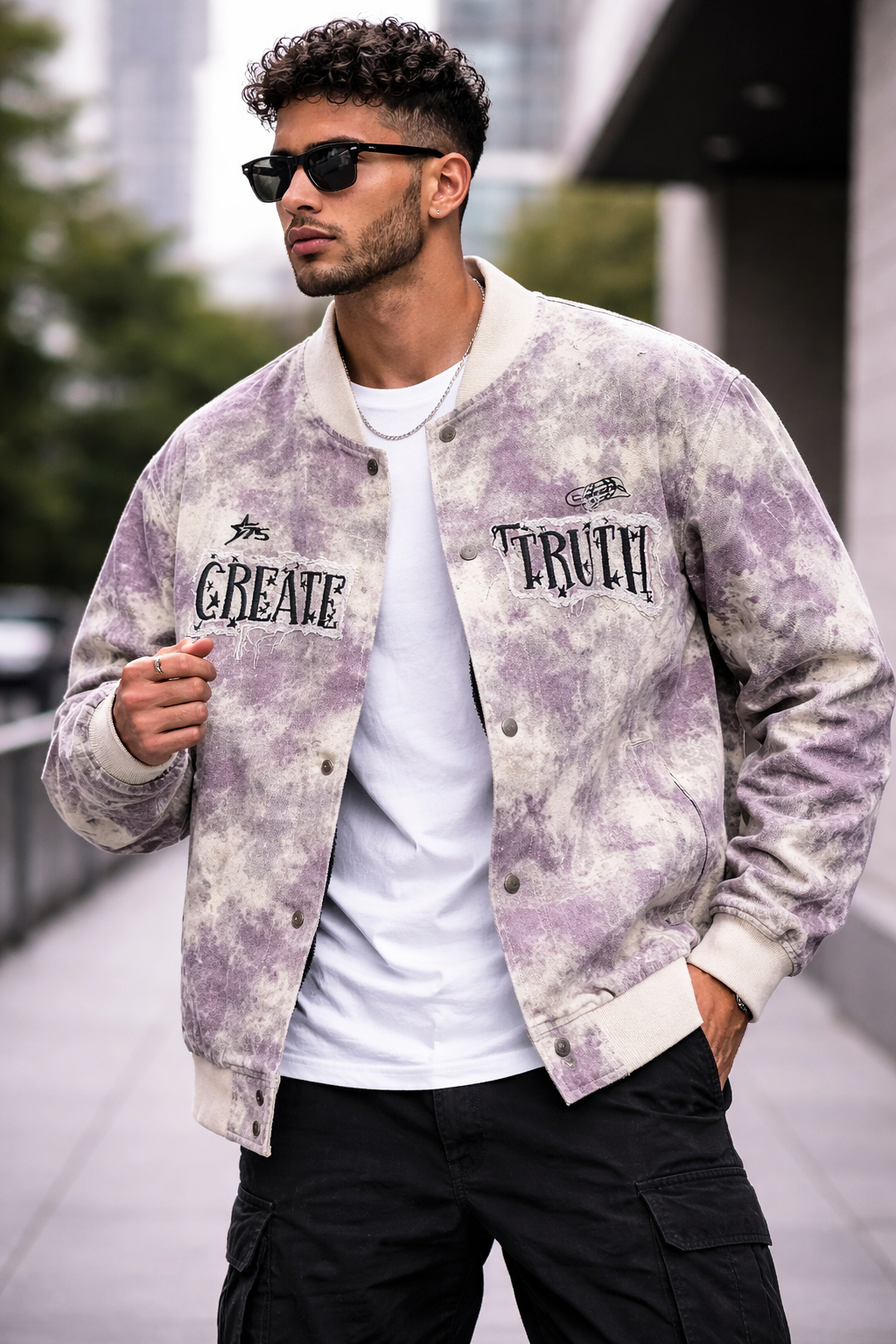 Vintage Streetwear Snap Button Jacket